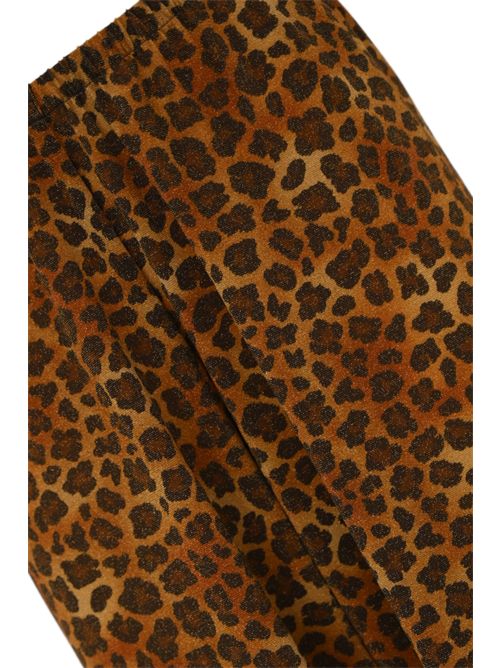 Pantalone Amalia in lurex leopardato Mc2 Saint Barth | AMALIA01433H LUREX CLASSIC LEO 11